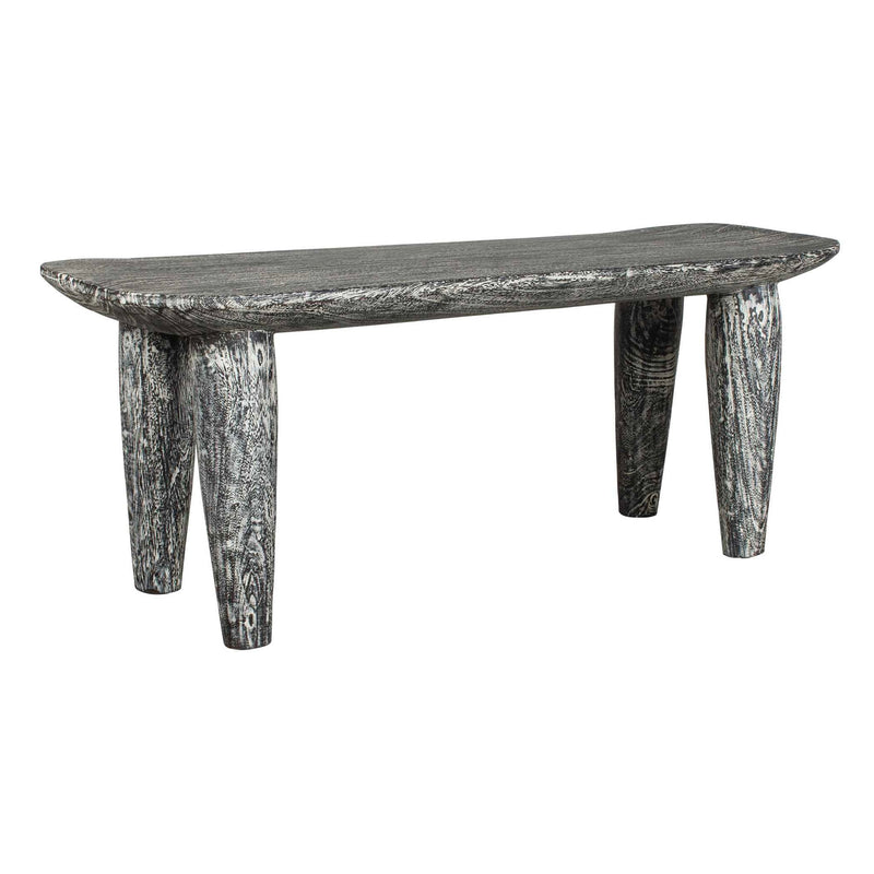Fade To Black - Wood Bench - Black / White