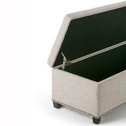 Kingsley - Upholstered Large Storage Ottoman - R&R Furniture Gallery (Fountain Valley, CA)