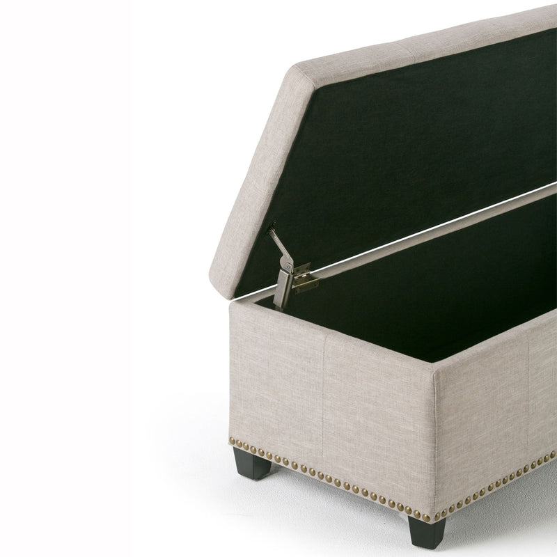Kingsley - Upholstered Large Storage Ottoman - R&R Furniture Gallery (Fountain Valley, CA)
