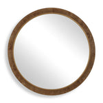 Cleveland - Round Burl Wood Mirror - Woodtone