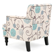 Vitality - Club Chair With Button Tufted Diamond Stitching And Turned Legs - R&R Furniture Gallery (Fountain Valley, CA)