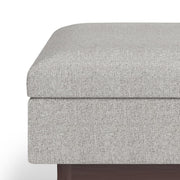Owen - Upholstered Rectangular Storage Ottoman - R&R Furniture Gallery (Fountain Valley, CA)
