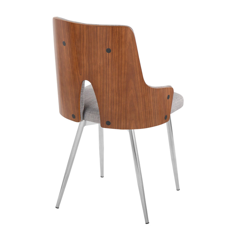 Set of two Lumi Source Stella contemporary dining chairs with sleek design and stylish upholstery, perfect for modern dining rooms.