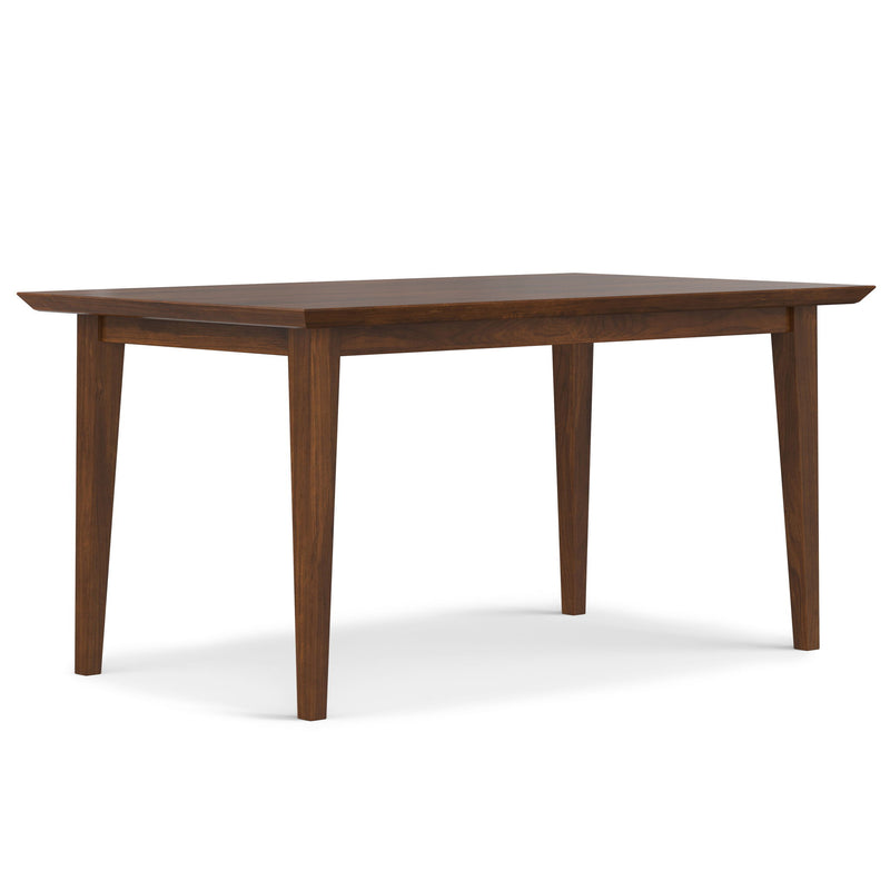 Contemporary Colby dining table by Simpli-Home with wooden surface and sturdy legs, ideal for modern dining rooms.