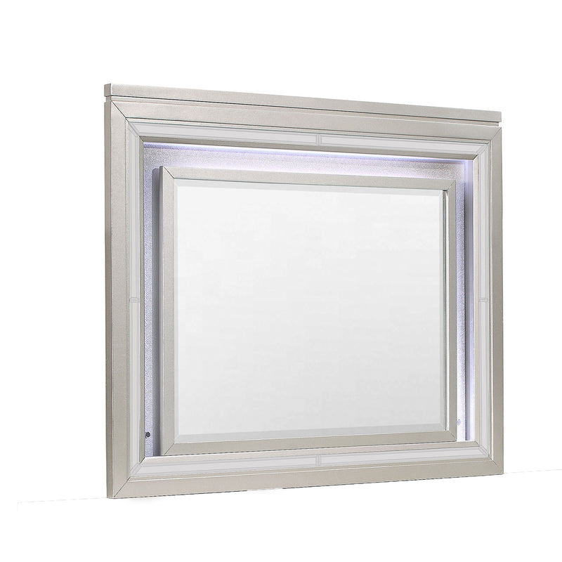 Cross - Glam Mirror With LED - Champagne - R&R Furniture Gallery (Fountain Valley, CA)