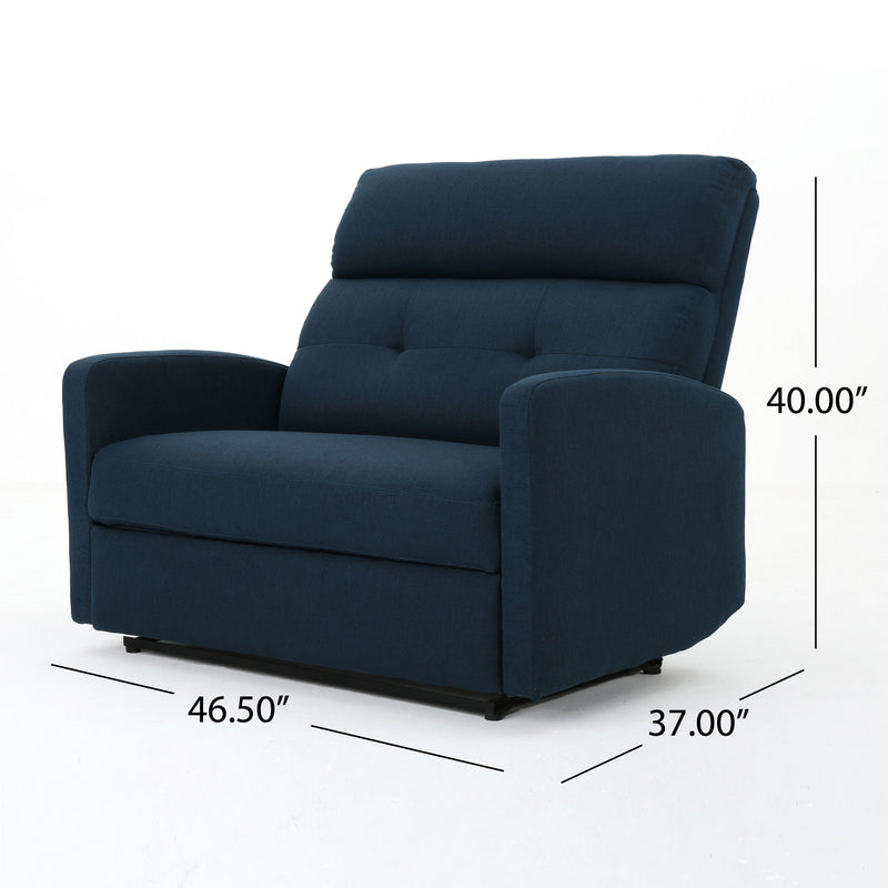 Alma - Contemporary Upholstered Loveseat Recliner - R&R Furniture Gallery (Fountain Valley, CA)