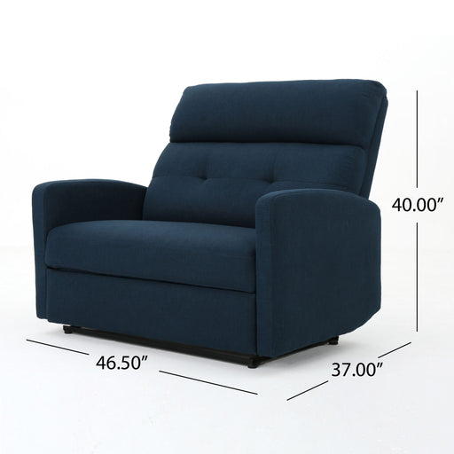 Alma - Contemporary Upholstered Loveseat Recliner - R&R Furniture Gallery (Fountain Valley, CA)