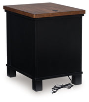 Wildenauer - Chair Side End Table - Brown / Black - R&R Furniture Gallery (Fountain Valley, CA)