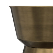Allegra - Side Table - Antique Brass - R&R Furniture Gallery (Fountain Valley, CA)