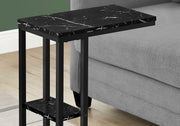 Accent Table, C - Shaped, Marble Look Contemporary & Modern Convenient Design - R&R Furniture Gallery (Fountain Valley, CA)