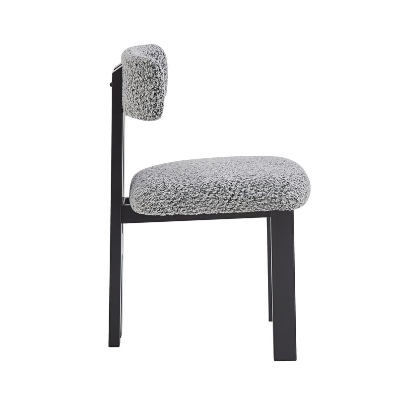 Modern Upholstered Armless Dining Chairs With Metal Legs - R&R Furniture Gallery (Fountain Valley, CA)