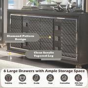 Sawyer - Dresser - Metallic Gray - R&R Furniture Gallery (Fountain Valley, CA)