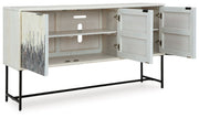 Freyton - Accent Cabinet - White / Gray - R&R Furniture Gallery (Fountain Valley, CA)