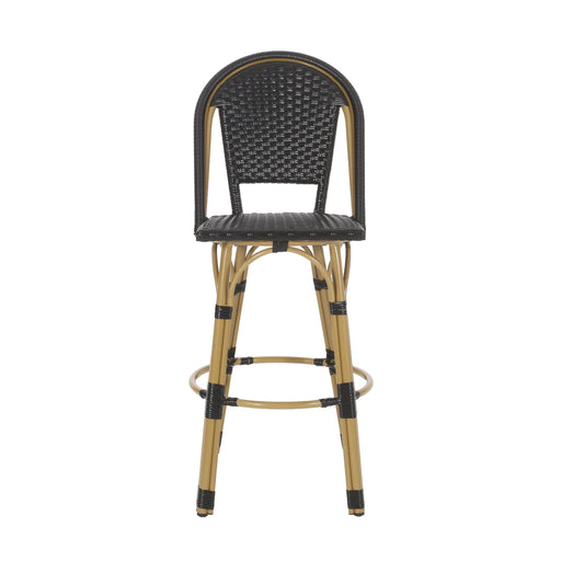Outdoor Rattan And Aluminum French Barstools (Set of 2) - R&R Furniture Gallery (Fountain Valley, CA)