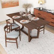 Marina - Mid-Century Modern Design Dining Table - R&R Furniture Gallery (Fountain Valley, CA)