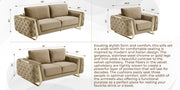 1051 - Contemporary Velvet Sofa - R&R Furniture Gallery (Fountain Valley, CA)