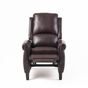 Noble House Memphis burgundy recliner club chair with plush upholstery and classic design, perfect for living room or lounge.