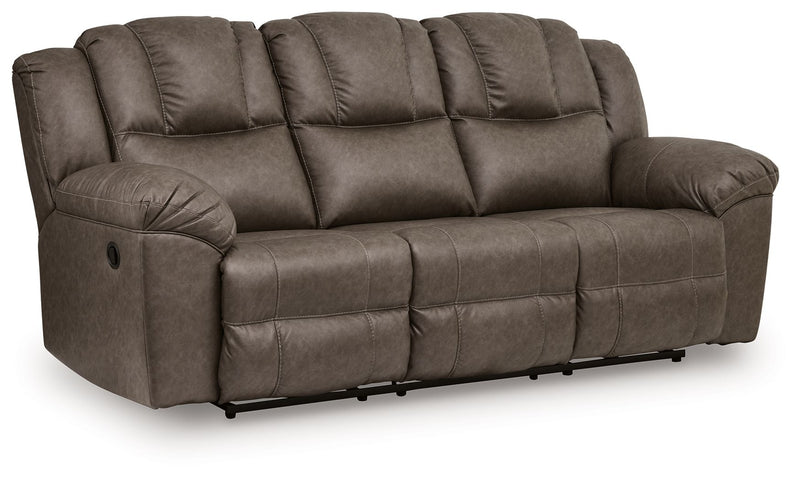 Lowilla - Reclining Sofa - Driftwood - R&R Furniture Gallery (Fountain Valley, CA)