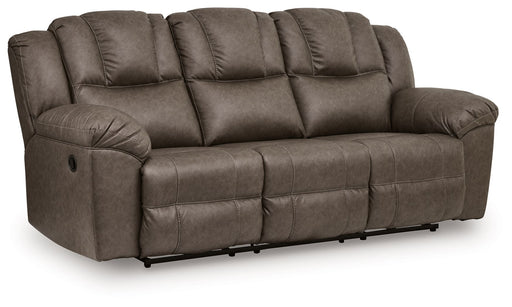 Lowilla - Reclining Sofa - Driftwood - R&R Furniture Gallery (Fountain Valley, CA)