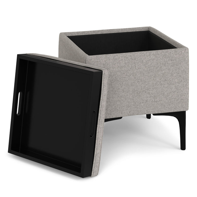 Natasha - Multifunctional Storage Ottoman With Tray - R&R Furniture Gallery (Fountain Valley, CA)