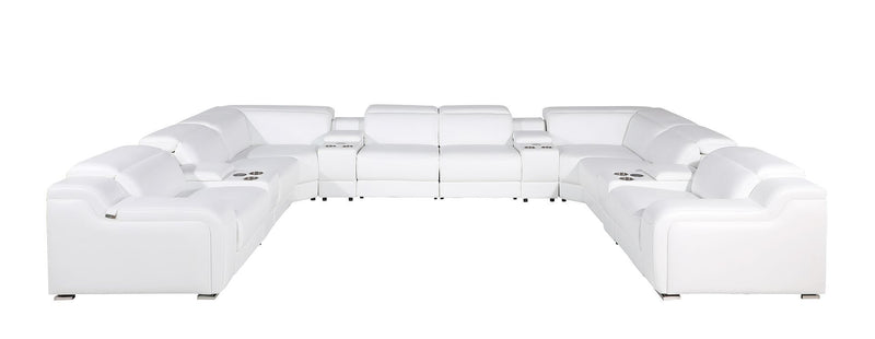 1116 - 12-Piece U-Shaped Sectional Sofa In With 4 Power Recliners & Power Headrests