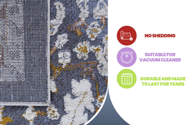 Payas - 2' X 3' Traditional Area Rug - Blue - R&R Furniture Gallery (Fountain Valley, CA)