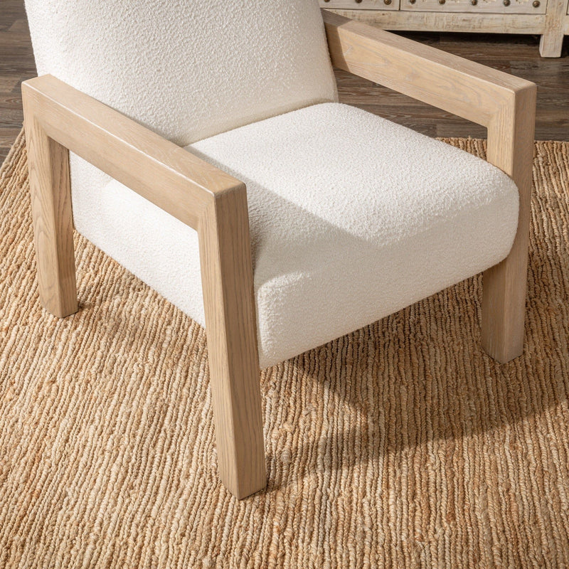 Aliza - Upholstered Accent Chair - Ivory - R&R Furniture Gallery (Fountain Valley, CA)