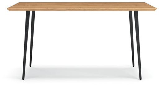 Gretlynn - Rectangular Dining Room Table - Black / Natural - R&R Furniture Gallery (Fountain Valley, CA)