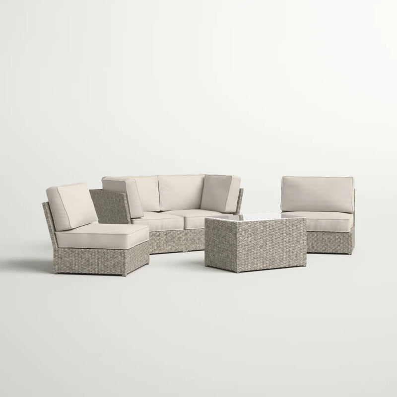 Stylish Modular Wicker Patio Seating Group - R&R Furniture Gallery (Fountain Valley, CA)