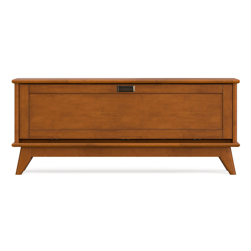 Draper - Flip Down Storage Bench - Teak - R&R Furniture Gallery (Fountain Valley, CA)