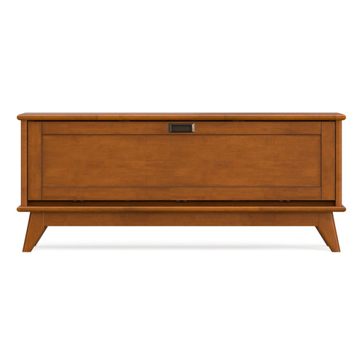 Draper - Flip Down Storage Bench - Teak - R&R Furniture Gallery (Fountain Valley, CA)