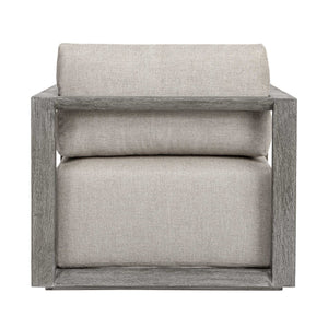 Remsen - Outdoor Lounge Chair - Weathered Gray / Dove