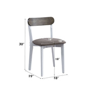 Fidelity - 5 Piece Dining Set - White & Gray - R&R Furniture Gallery (Fountain Valley, CA)
