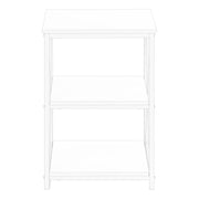 3 Tier Accent Table, Side Marble Look Contemporary & Modern - R&R Furniture Gallery (Fountain Valley, CA)