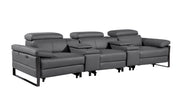 1246 - Modular Power Reclining Dual Console Sofa And Console Loveseat Set With Power Headrests - R&R Furniture Gallery (Fountain Valley, CA)