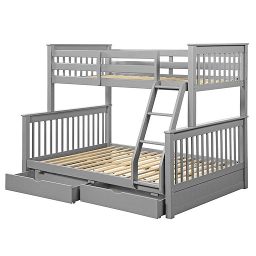 Haley II - Twin Over Full Bunk Bed With Storage - R&R Furniture Gallery (Fountain Valley, CA)