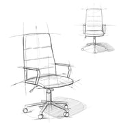 Foley - Swivel Office Chair - Distressed Blue - R&R Furniture Gallery (Fountain Valley, CA)