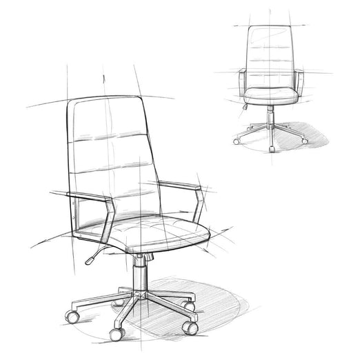 Foley - Swivel Office Chair - Distressed Blue - R&R Furniture Gallery (Fountain Valley, CA)