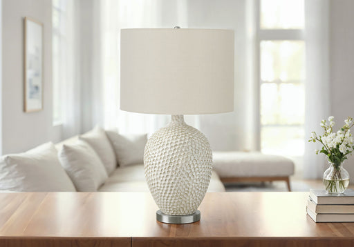 Lighting, Table Lamp, Ceramic, Contemporary - Cream - R&R Furniture Gallery (Fountain Valley, CA)