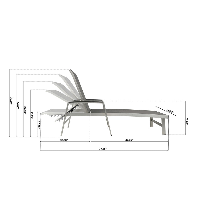 Oxton - Chaise Lounge - R&R Furniture Gallery (Fountain Valley, CA)