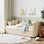Twin Size Upholstered Daybed With Pop Up Trundle - R&R Furniture Gallery (Fountain Valley, CA)