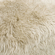 Becker - Rustic Oak Sheepskin Upholstered Accent Arm Chair - Taupe Beige - R&R Furniture Gallery (Fountain Valley, CA)