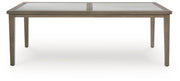 Rainier Ranch - Rectangle Dining Table With Umbrella Option - Brown / Beige - R&R Furniture Gallery (Fountain Valley, CA)