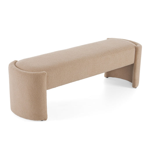Simple Long Ottoman Bench - Light Camel - R&R Furniture Gallery (Fountain Valley, CA)