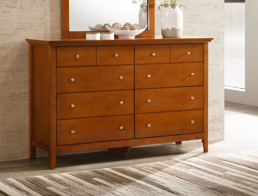 Glory Furniture Hammond elegant casual dresser with multiple drawers, wooden finish, perfect for bedroom or living room storage.