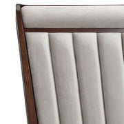 Houston - Eastern King Channel Tufted Panel Bed - Porcini / Walnut - R&R Furniture Gallery (Fountain Valley, CA)