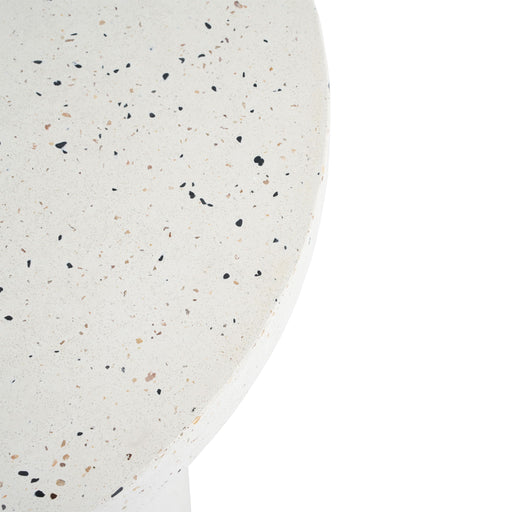 Terrazzo - Outdoor Side Table - White - R&R Furniture Gallery (Fountain Valley, CA)