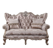 Jayceon - Loveseat With 2 Pillows - Fabric & Champagne - R&R Furniture Gallery (Fountain Valley, CA)