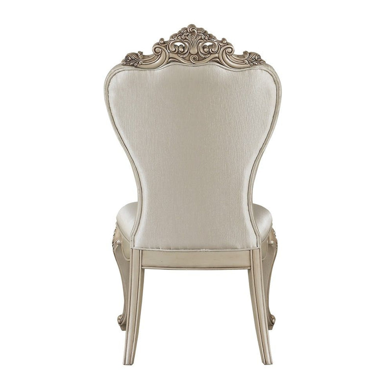 Gorsedd - Side Chair (Set of 2) - Cream Fabric & Golden Ivory - R&R Furniture Gallery (Fountain Valley, CA)