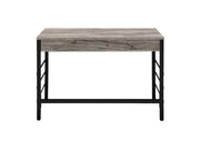 Disho - Writing Desk With USB - Light Weathered Oak & Black - R&R Furniture Gallery (Fountain Valley, CA)